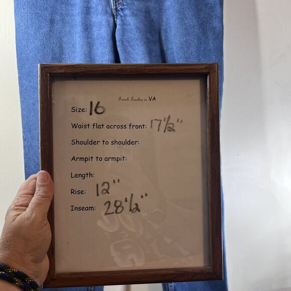 Levis 550 Womens Denim Jeans 16 Mis Blue Relaxed Fit Tapered Leg Mom Jean VTG - Picture 3 of 6